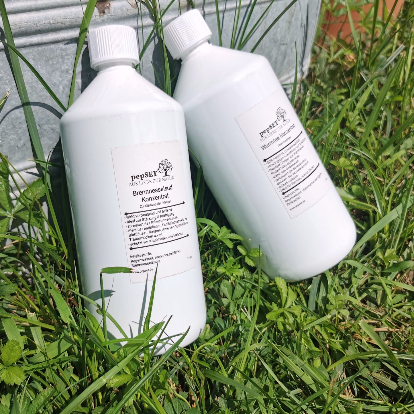 DüngeSET 3 Liter Wurmtee + 3 Liter Brennnesseljauche