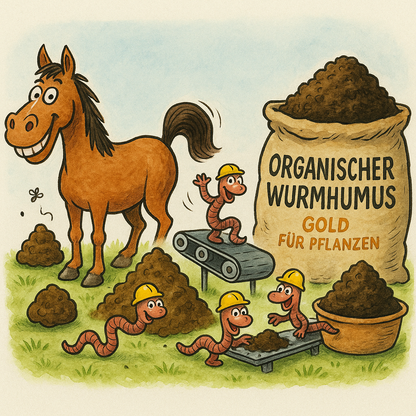 100 % Reiner Wurmhumus – organischer Naturdünger, handgesiebt
