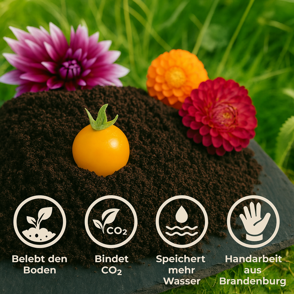 100 % Reiner Wurmhumus – organischer Naturdünger, handgesiebt