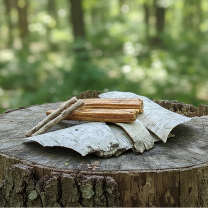 Feuerstarter / Feuerstahl mit Paracord Halsband und Zunder