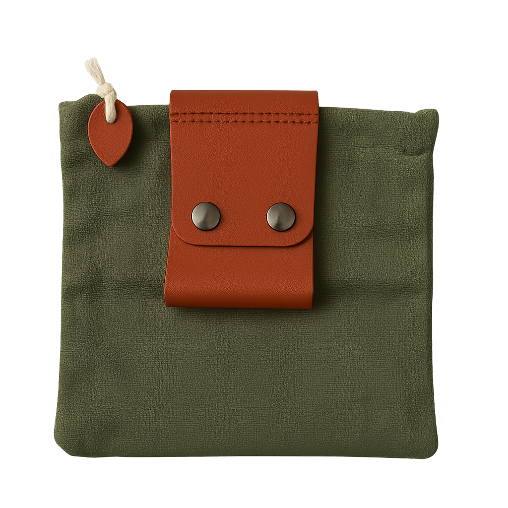 Profi Feuerstahl / Feuerstarter mit Zunder & Gürteltasche